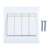 Interruptor de pared de 185-265 V, 86 mm, especificación: cuatro botones