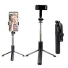 Q07 Bluetooth Selfie Stick Trípode multifuncional para transmisión en vivo sin luz (negro)
