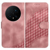 Funda de cuero con relieve de cabeza de elefante y cordón para Honor Magic8 Pro (rosa)