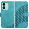 Funda de cuero con relieve de cabeza de elefante para Honor Play10 4G con cordón (azul claro)