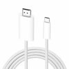 Cable adaptador USB-C / Type-C a HDMI HD 4K 30 Hz, longitud: 1,8 m (blanco)