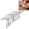 9 en 1 Guitarra Regla en forma de T Cuello Diapasón Trastes Radian, Yarda de cuerdas Radian Calibrador de medición ajustable