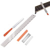 Regla de medición de cuello de guitarra Lima de afilado de guitarra Regla de muesca de cuello de guitarra Almohadilla de pulido de trastes