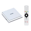 Android 11 WiFi de doble banda Smart Voice TV Box 4GB + 32GB, enchufe de la UE (blanco)