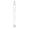 Extensor de agarre hueco con brazo de extensión de aluminio de 20 cm (plateado)
