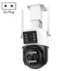 QX103 Reconocimiento humanoide AI Alarma WiFi Domo Cámara IP triple (Enchufe de la UE)