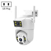 Cámara de vigilancia de doble lente WiFi impermeable para exteriores QX106 de 2 MP (enchufe de EE. UU.)