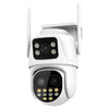La cámara dual QX104 de 3MP WiFi admite reconocimiento de rostro humano y alarma AI (enchufe de EE. UU.)