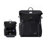 Cwatcun D95 Mochila de fotografía de gran capacidad con hombros, bolsa para cámara portátil, tamaño: 27 x 37 x 16 cm (negro oscuro)