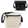 Cwatcun D103 Bolso bandolera para cámara Bolso de hombro para lentes de fotografía, Tamaño: 22,5 x 22,5 x 12,5 cm (Beige)