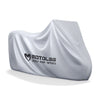 MOTOLSG Cubierta gruesa impermeable a prueba de sol y polvo para motocicleta, tamaño: XXXL (plateado)