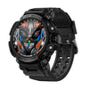 LOKMAT ATTACK Pro Reloj deportivo inteligente BT5.1 de 1,32 pulgadas, compatible con llamadas Bluetooth / sueño / oxígeno en sangre / frecuencia cardíaca / monitor de salud de presión arterial (negro)