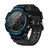 LOKMAT ATTACK Pro Reloj deportivo inteligente BT5.1 de 1,32 pulgadas, compatible con llamadas Bluetooth / sueño / oxígeno en sangre / frecuencia cardíaca / monitor de salud de presión arterial (azul)