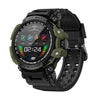 LOKMAT ATTACK Pro Reloj deportivo inteligente BT5.1 de 1,32 pulgadas, compatible con llamadas Bluetooth / sueño / oxígeno en sangre / frecuencia cardíaca / monitor de salud de presión arterial (verde)