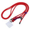 Cordón largo para teléfono móvil cruzado ajustable con bisagra (rojo y negro)