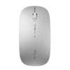 Ratón inalámbrico ZGA Chinchilla de modo dual 2.4G + Bluetooth 5.0 (plateado)