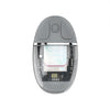 Ratón inalámbrico ZGA colorido transparente de modo dual 2.4G + Bluetooth 5.0 (gris)