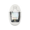 Ratón inalámbrico ZGA colorido transparente de modo dual 2.4G + Bluetooth 5.0 (blanco cremoso)