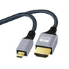 Cable adaptador de video HD para cámara digital de computadora HDTV a Micro HDTV 4K 120 Hz, longitud: 3 m