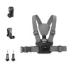 Correa para el pecho con cinturón de montaje corporal ajustable 4 en 1 con soporte y tornillo (gris)