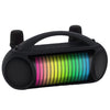 NewRixing NR-222 Altavoz Bluetooth inalámbrico colorido con micrófono dual portátil para exteriores (negro)