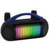 NewRixing NR-222 Altavoz Bluetooth inalámbrico colorido con micrófono dual portátil para exteriores (azul)