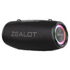 Altavoz Bluetooth portátil para exteriores Zealot S87 de 80 W con luz RGB (negro)