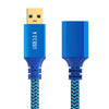 Cable de extensión macho a hembra USB 3.0 para impresora / disco duro, longitud: 2 m (azul)