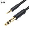 3662-3662BK Cable de audio para amplificador estéreo macho de 3,5 mm a macho de 6,35 mm, longitud: 2 m (negro)