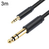 3662-3662BK Cable de audio para amplificador estéreo macho de 3,5 mm a macho de 6,35 mm, longitud: 3 m (negro)