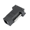 Adaptador DB15 VGA hembra a RJ45 8P hembra (negro)