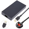 Adaptador de corriente para computadora portátil, 300W, 20V, 15A, para Lenovo Big Square USB, enchufe: enchufe del Reino Unido