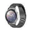 Para Galaxy Watch 3 41 mm Tres correas de reloj de acero inoxidable, tamaño: 20 mm (negro)
