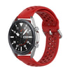 Para Galaxy Watch 3 41 mm R850 correa de reloj de silicona de color sólido, tamaño: tamaño libre 20 mm (rojo)