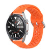 Para Galaxy Watch 3 41 mm R850 correa de reloj de silicona de color sólido, tamaño: tamaño libre 20 mm (naranja)
