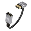 Cable de extensión HDMI macho a hembra 4K UHD con curva ascendente Adaptador de TV para computadora, longitud: 20 cm