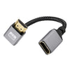 Cable de extensión HDMI macho a hembra 4K UHD con curva hacia abajo, adaptador de TV para computadora, longitud: 20 cm