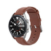 Para Galaxy Watch 3 41 mm de banda de cuero de cola redonda, tamaño: tamaño libre de 20 mm (marrón)