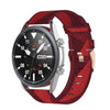 Para Galaxy Watch 3 45 mm correa de reloj de nailon tejido, tamaño: tamaño libre 22 mm (rojo)
