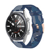 Para Galaxy Watch 3 45 mm correa de reloj de nailon tejido, tamaño: tamaño libre 22 mm (azul)