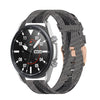 Para Galaxy Watch 3 45 mm correa de reloj de nailon tejido, tamaño: tamaño libre 22 mm (blanco y negro)
