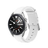 Para Galaxy Watch 3 45 mm correa de reloj de cuero de cola redonda, tamaño: tamaño libre 22 mm (blanco)