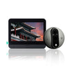 SY-37 Pantalla a color de 4,3 pulgadas Graffiti oculto 1080P WiFi Timbre con vídeo inteligente con ojo de gato (negro)