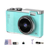 LK003 Cámara CCD HD 4K de doble lente de 2,4 pulgadas Cámara retro para niños (verde)