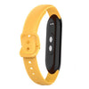Correa de reloj de silicona de color sólido de 12 mm (amarillo)