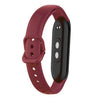 Correa de reloj de silicona de color sólido de 12 mm (rojo vino)
