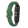 Correa de reloj de silicona de color sólido de 12 mm (verde oscuro)