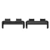 Para Huawei Band 9/9 NFC 1 par de conectores de banda de reloj de metal de acero inoxidable (negro)