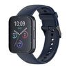 Para SKG V9 Pro Correa de reloj de silicona líquida con hebilla negra de color sólido (Nary Blue)