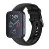 Para SKG V9 Pro Correa de reloj de silicona líquida con hebilla negra de color sólido (negro)